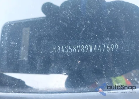 2009 Nissan Rogue Sl из США, поврежденный, VIN JN8AS58V89W447699